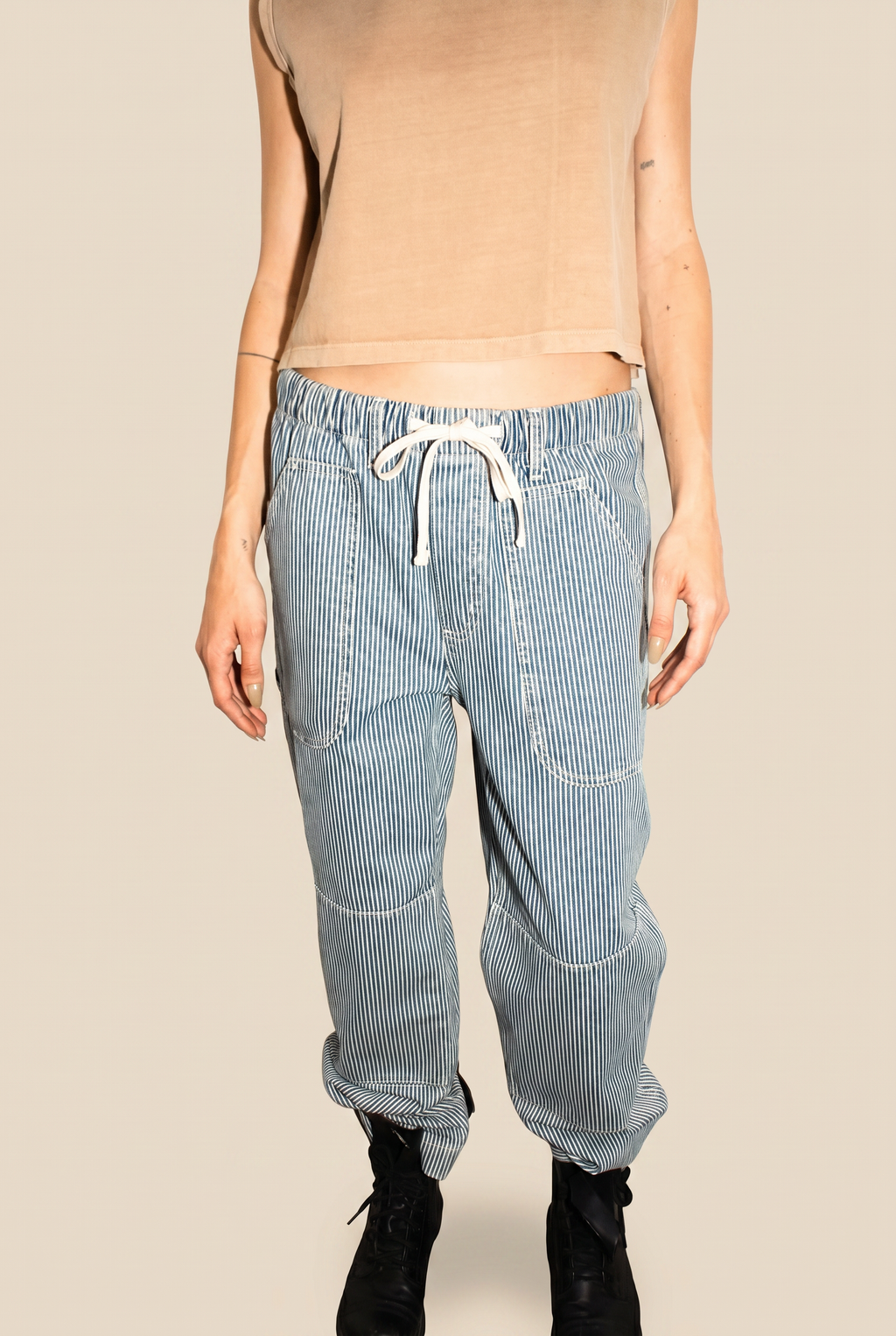 Euro Stripe Workwear Pants