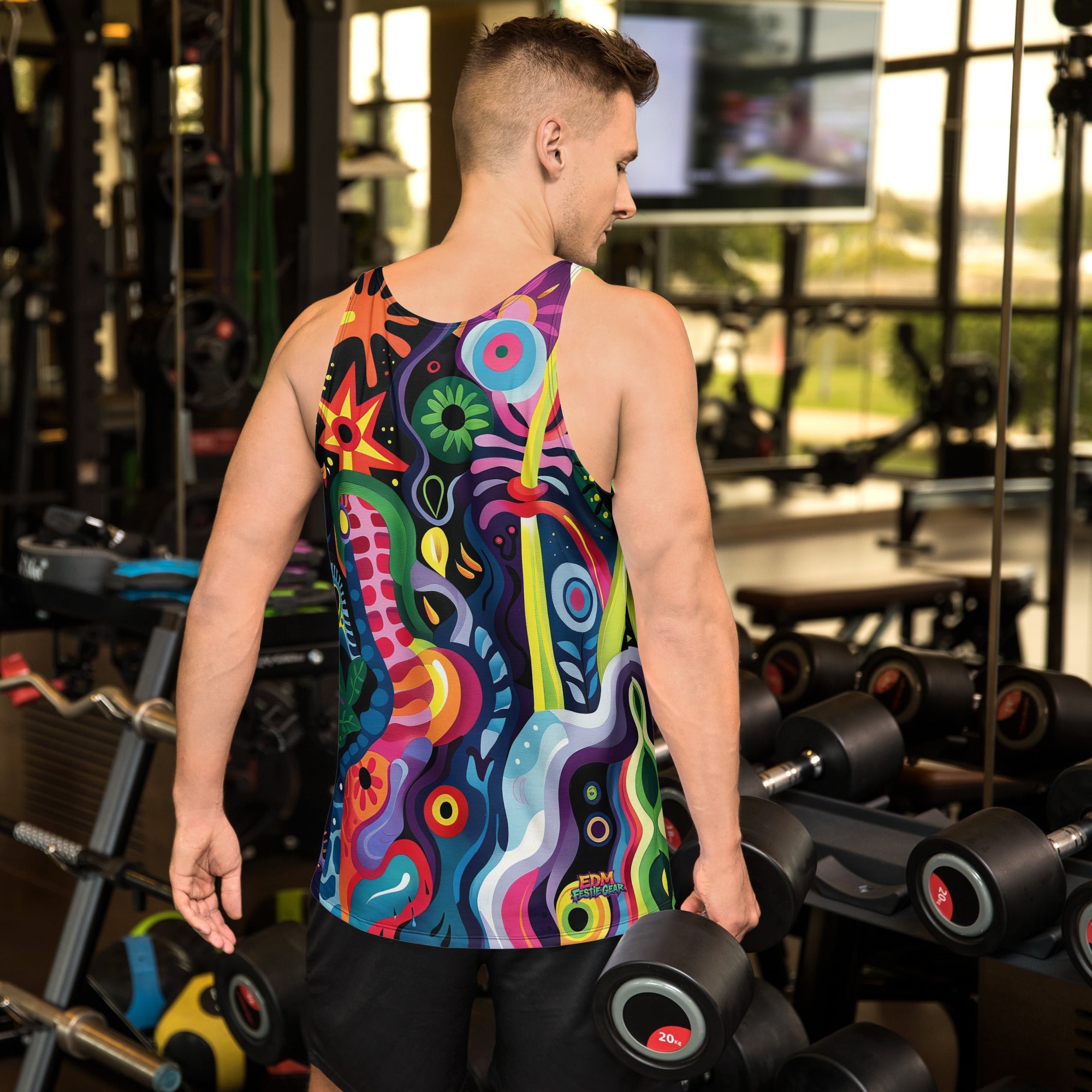 Kaleido Tribe Tank Top For EDM Rave Festival Outfit Clothing