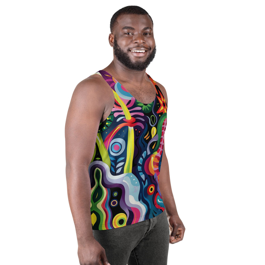 Kaleido Tribe Tank Top For EDM Rave Festival Outfit Clothing