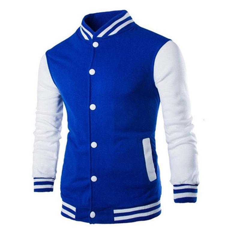 Mens Fashion Casual Slim Fit Jacket Men/Boy Baseball Jacket Men Fashion Design Classic Elegant Clothing Men's College Comfortable Jacket High School Long Sleeves Jackets