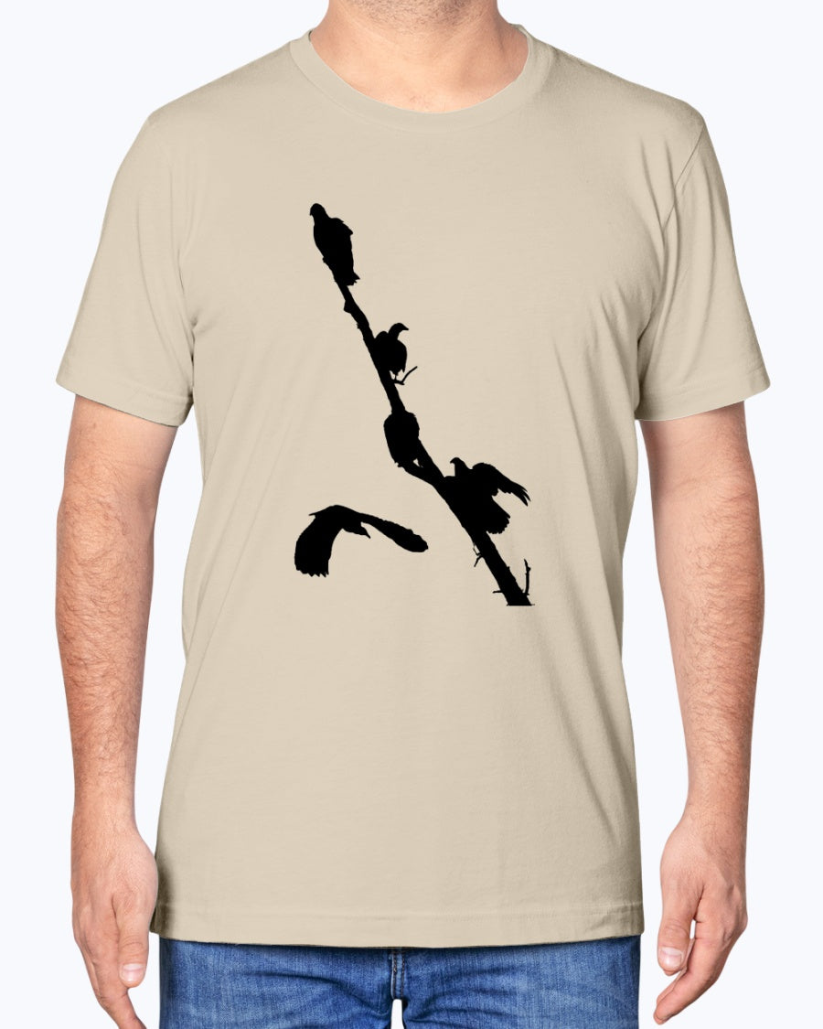 Vulture's Perch, Bird Apparel, Wild Clothing, Eco-Friendly Fashion, Moss Apparel, Unisex T-Shirt
