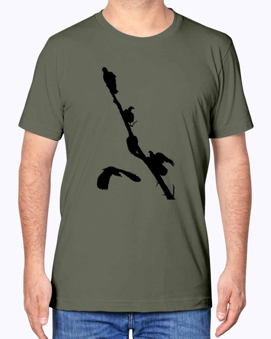 Vulture's Perch, Bird Apparel, Wild Clothing, Eco-Friendly Fashion, Moss Apparel, Unisex T-Shirt